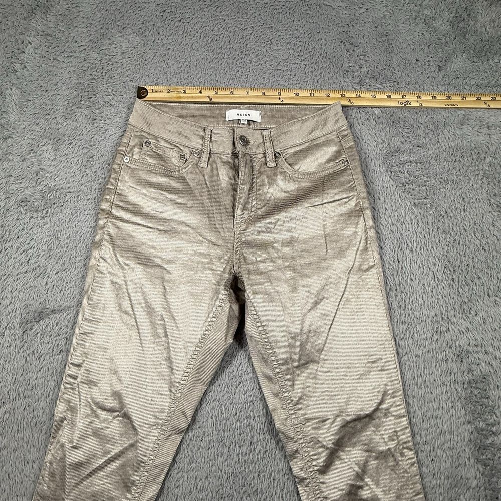 Reiss Metallic Silver Skinny Trousers - Picture 4 of 14